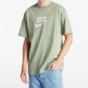 Nike Sportswear‎ Loose Fit Sole Craft Embroidered Olive Green T-Shirt 2XL